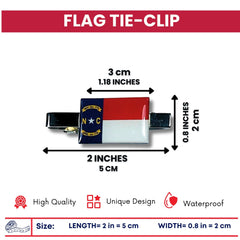Tie Clip - State Flag North Carolina - Usa