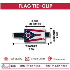 Tie Clip - State Flag Ohio - Usa