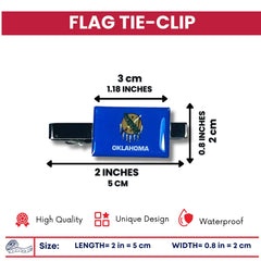 Tie Clip - State Flag Oklahoma - Usa