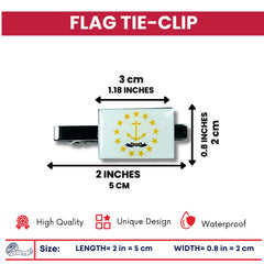 Tie Clip - State Flag Rhode Island - Usa