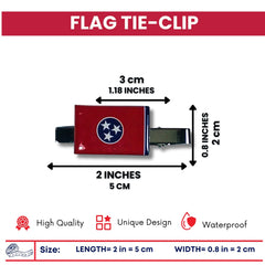 Tie Clip - State Flag Tennessee - Usa