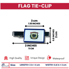 Tie Clip - State Flag West Virginia - Usa