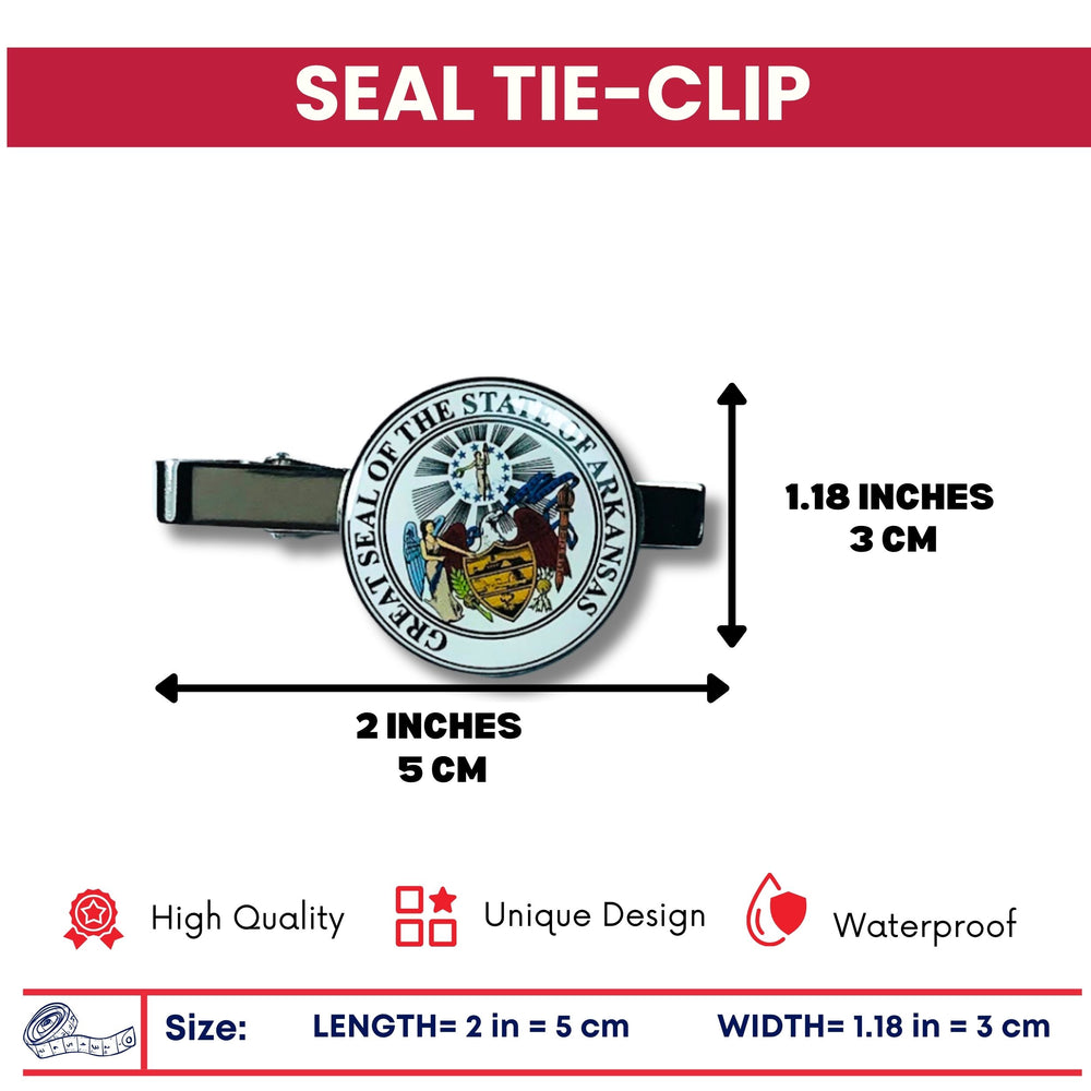 Tie Clip - State Seal Arkansas - USA