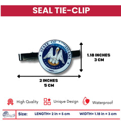 Tie Clip - State Seal Louisiana - USA