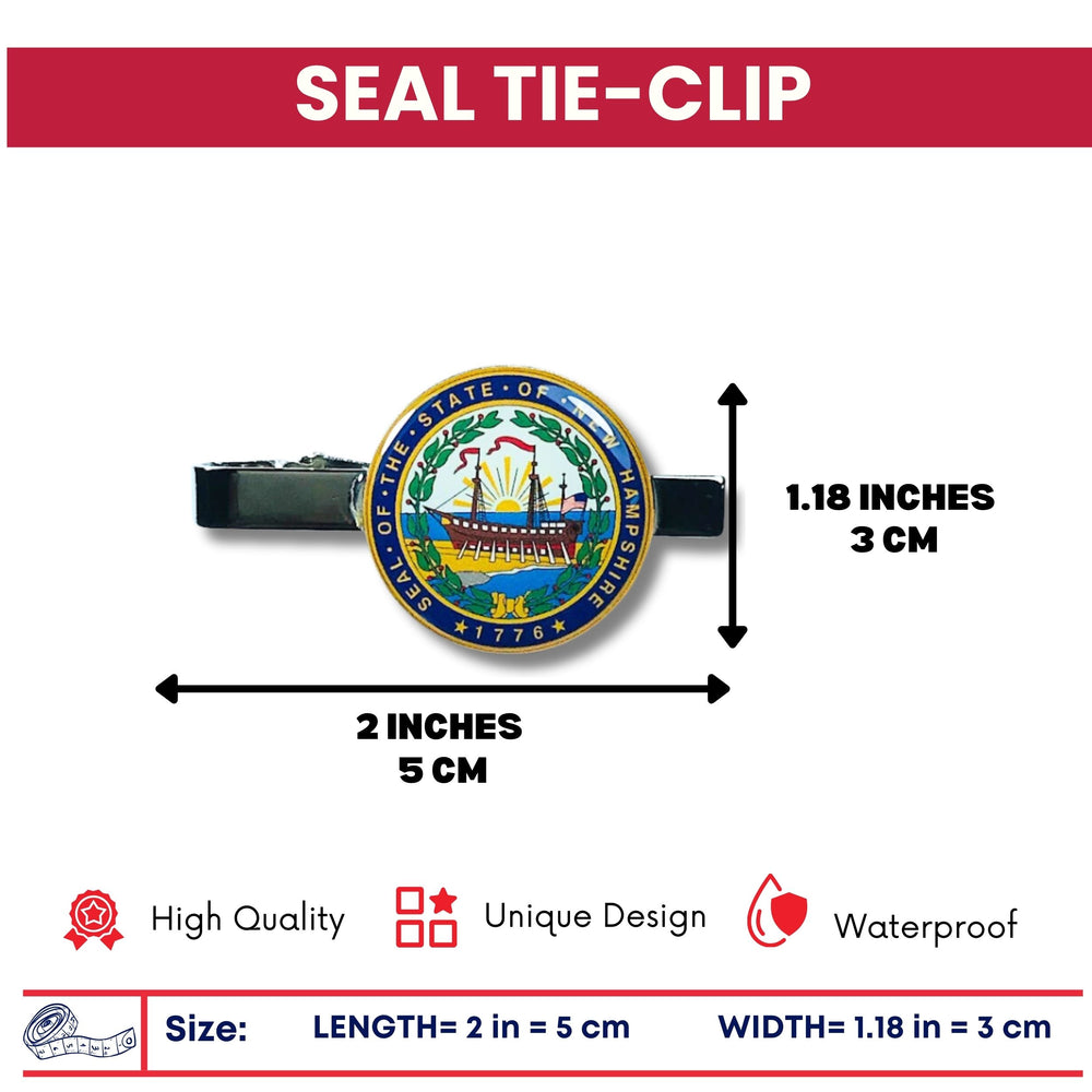 Tie Clip - State Seal New Hampshire - USA