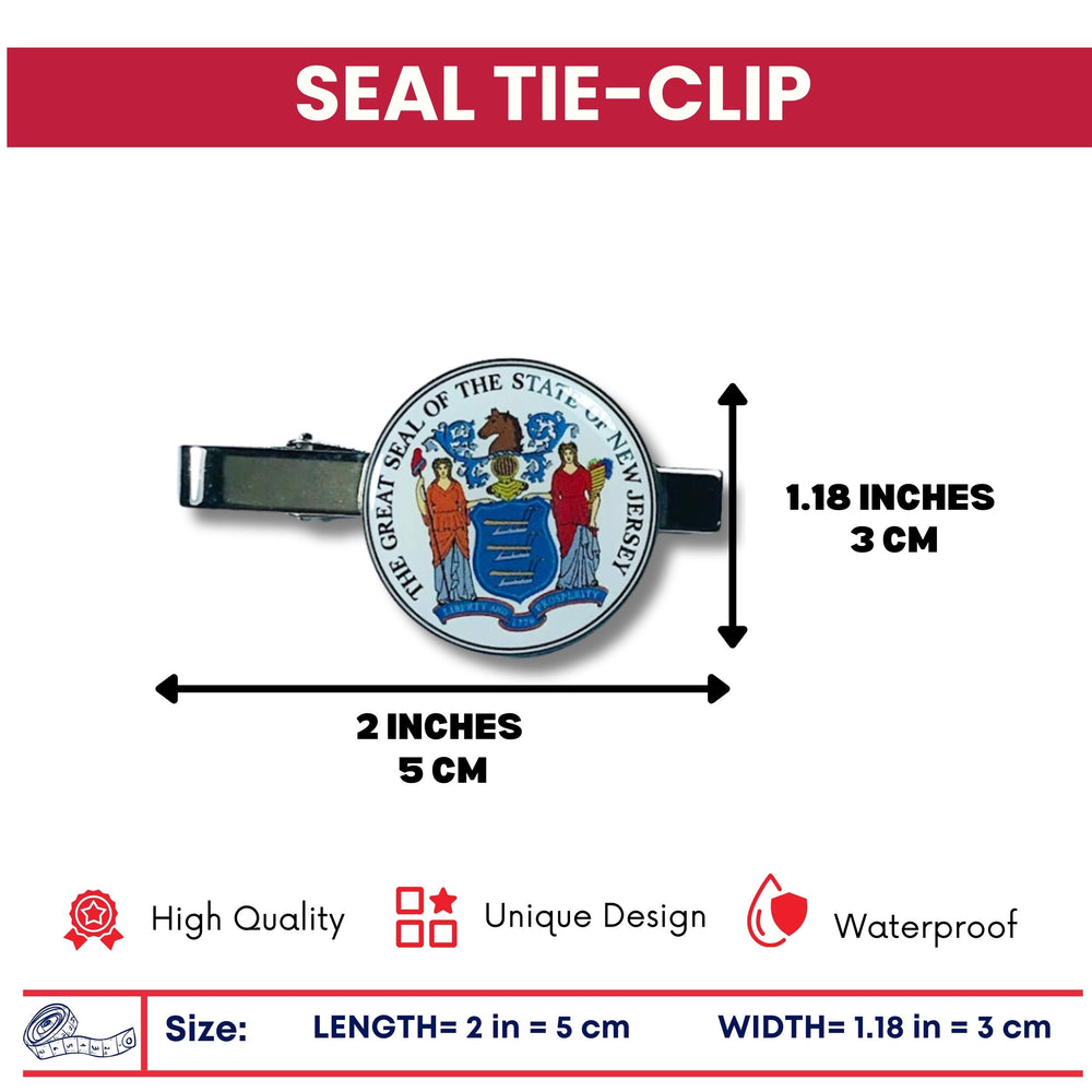 Tie Clip - State Seal New Jersey - USA