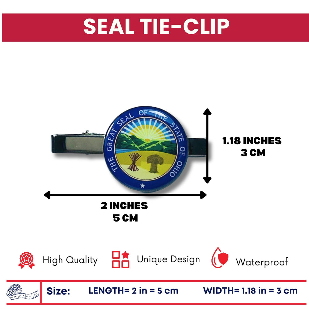 Tie Clip - State Seal Ohio - USA
