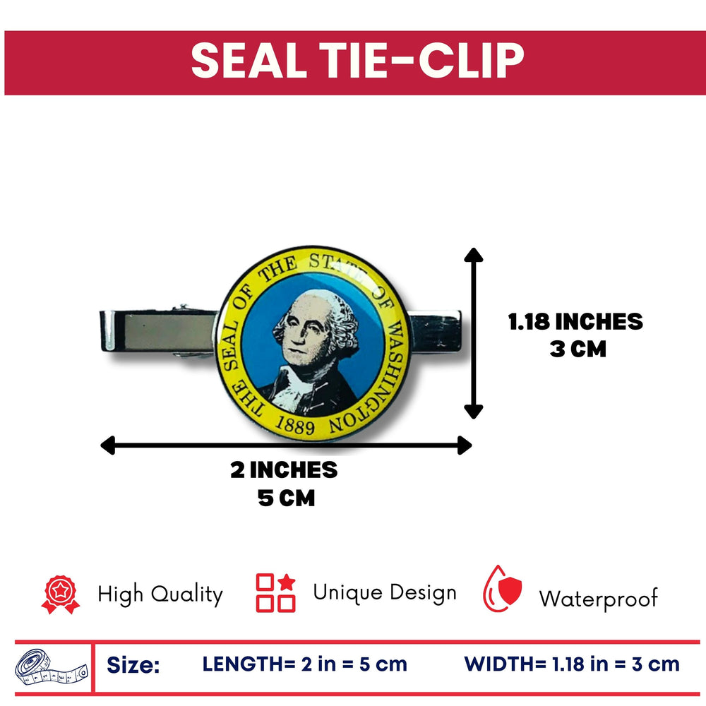 Tie Clip - State Seal Washington - USA