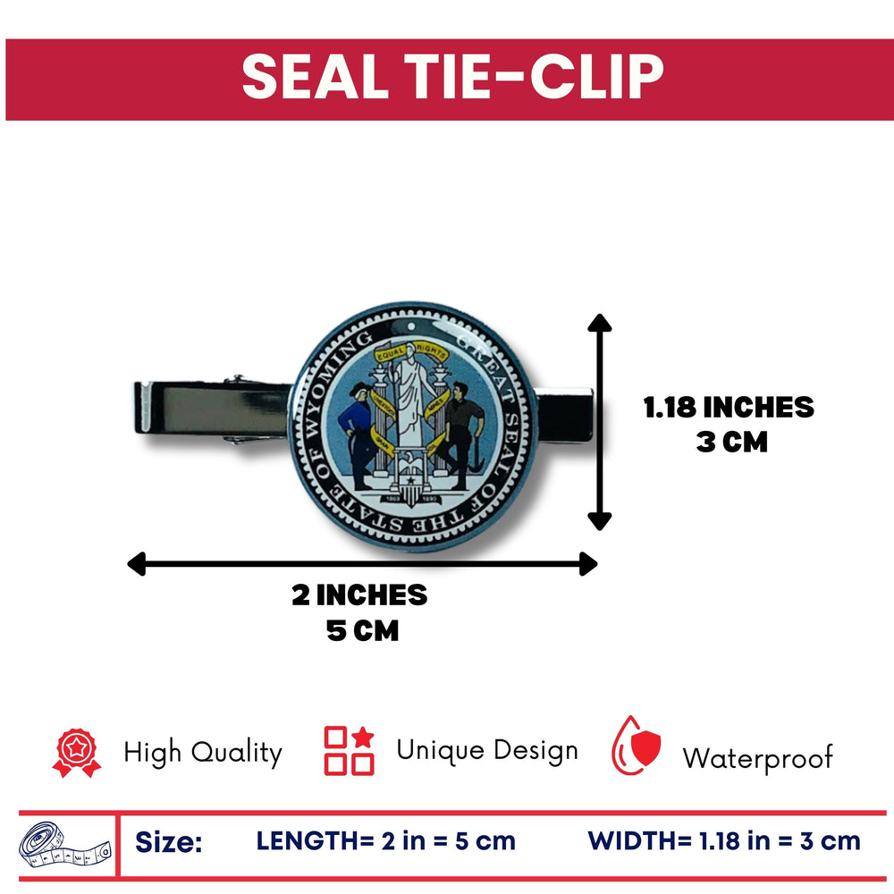 Tie Clip - State Seal Wyoming - USA