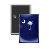 Vertical Button - State Flag South Carolina - USA
