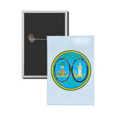 Vertical Button - State Seal South Carolina - USA