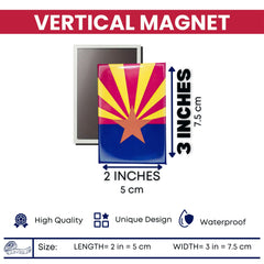 Vertical Magnet - State Flag Arizona - USA
