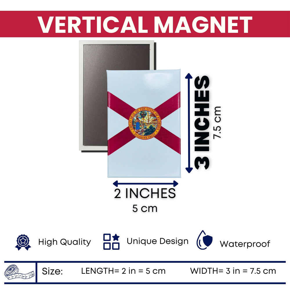 Vertical Magnet - State Flag Florida - USA