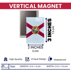 Vertical Magnet - State Flag Florida - USA