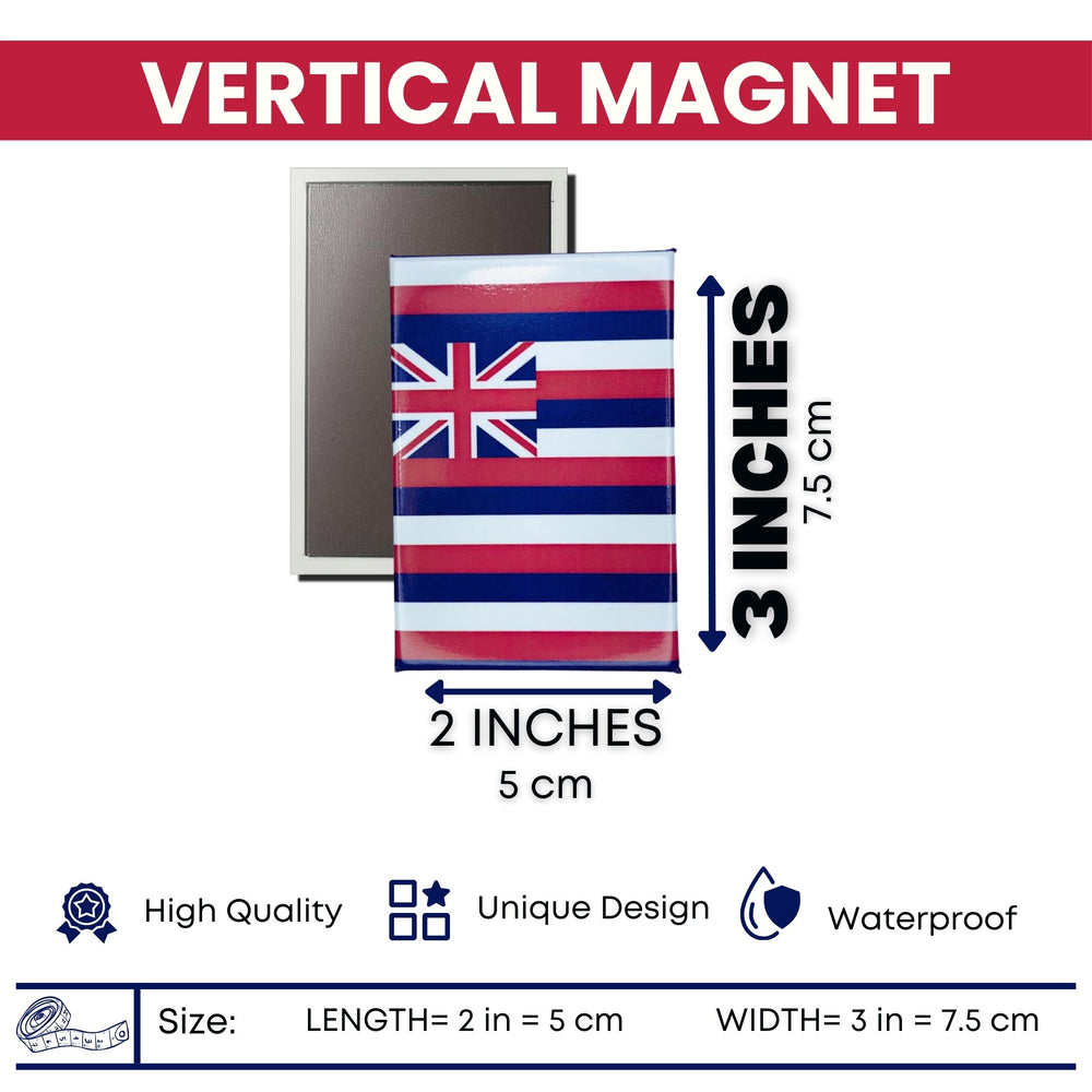 Vertical Magnet - State Flag Hawaii - USA