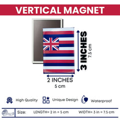 Vertical Magnet - State Flag Hawaii - USA