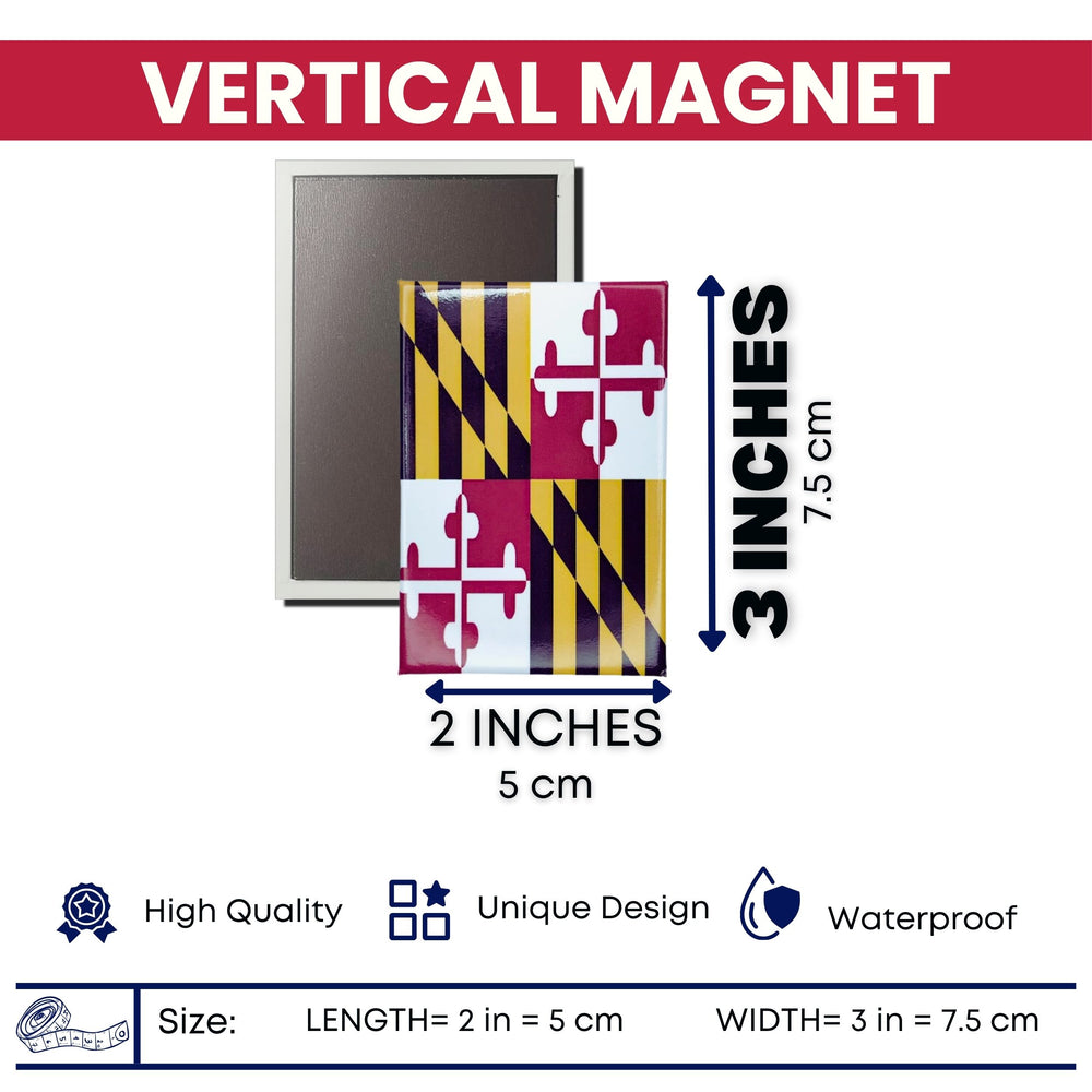 Vertical Magnet - State Flag Maryland - USA