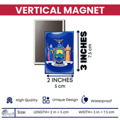 Vertical Magnet - State Flag New York - USA