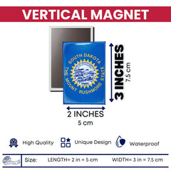 Vertical Magnet - State Flag South Dakota - USA