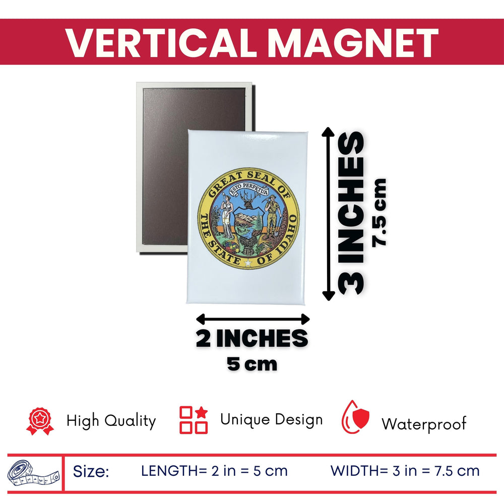 Vertical Magnet - State Seal Idaho - USA