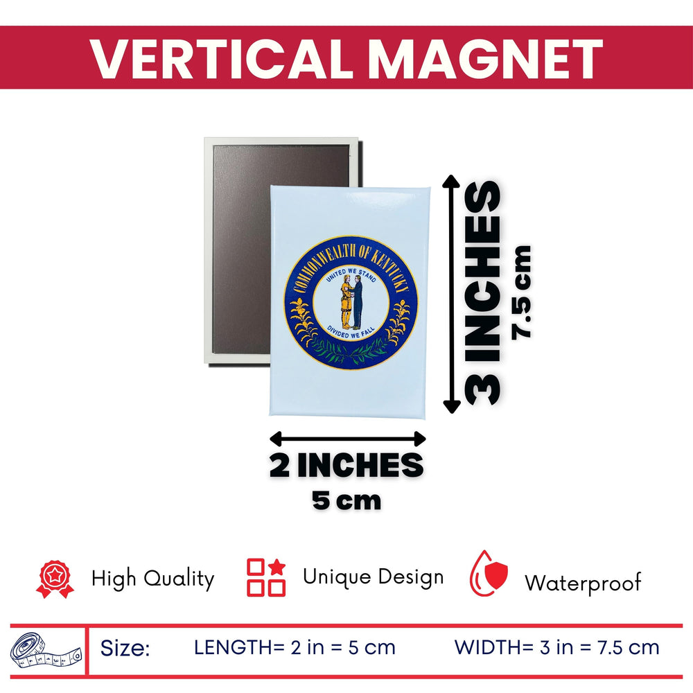 Vertical Magnet - State Seal Kentucky - USA