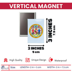 Vertical Magnet - State Seal Maryland - USA