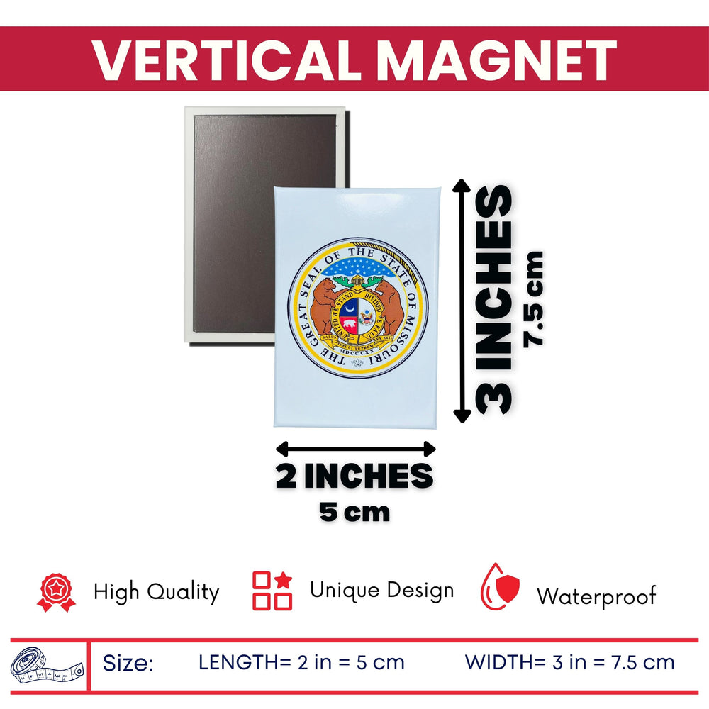 Vertical Magnet - State Seal Missouri - USA