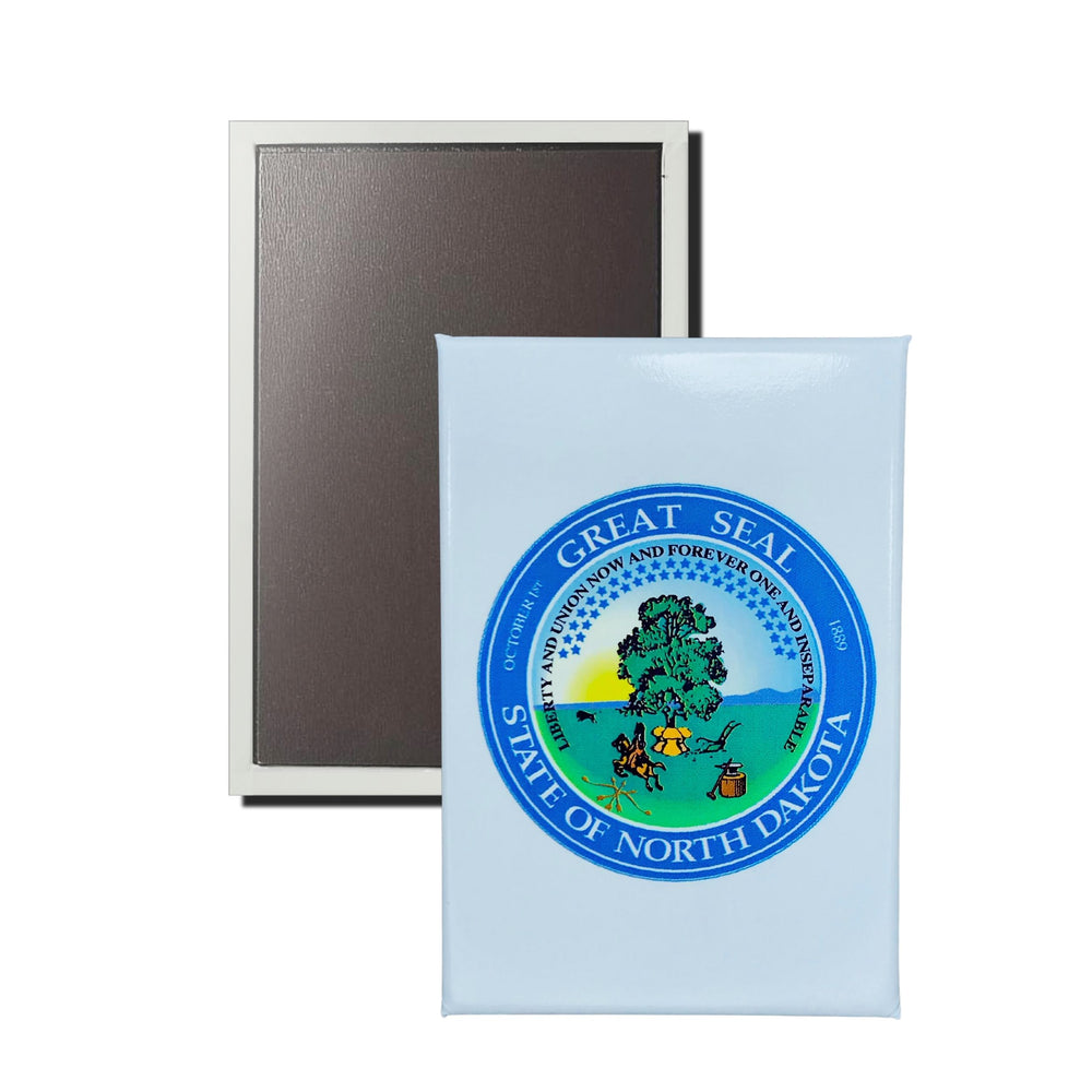 Vertical Magnet - State Seal North Dakota - USA