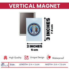 Vertical Magnet - State Seal Wyoming - USA