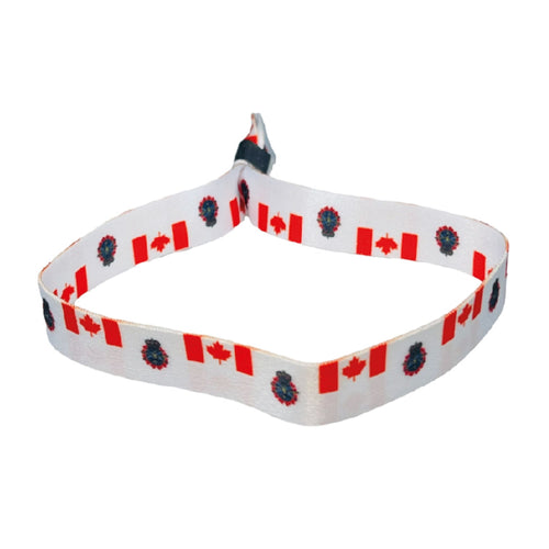 Woven Wristband – Flag Canadian Armed Forces – Canada – P2516