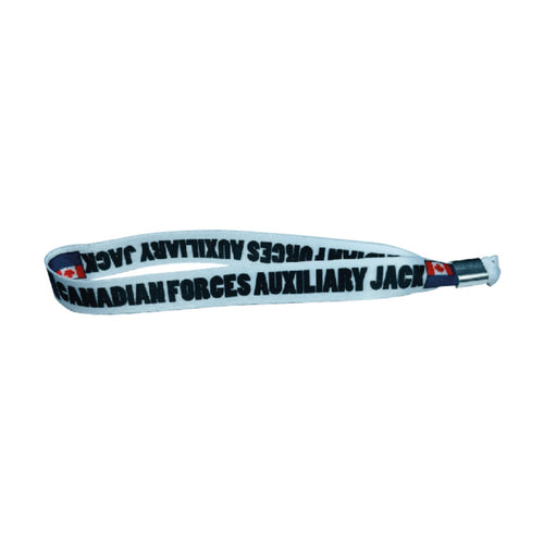 Woven Wristband – Flag Canadian Forces Auxiliary Jack – Canada – P1472