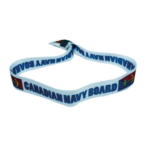 Woven Wristband – Flag Canadian Navy Board – Canada – P1459