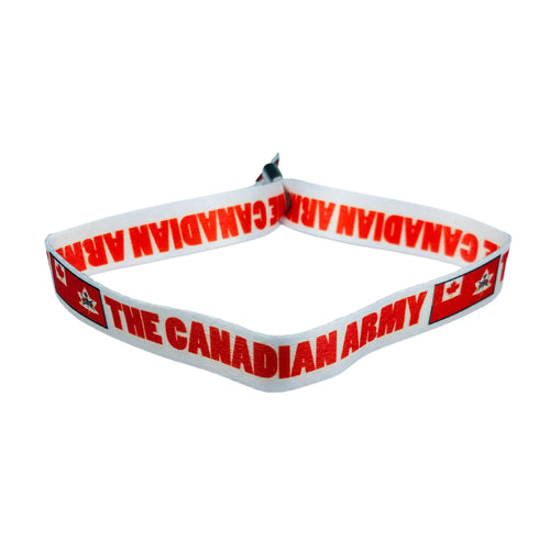 Woven Wristband - Flag The Canadian Army - Canada - P1450