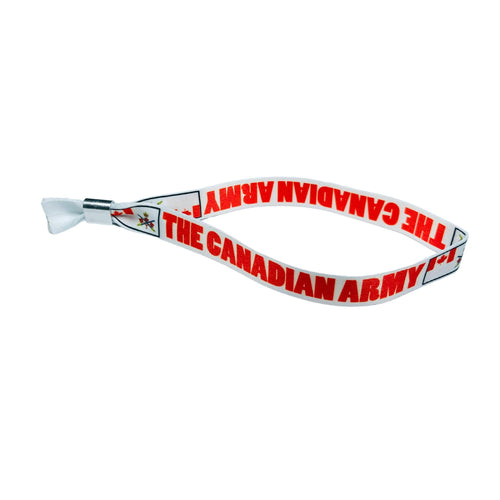 Woven Wristband - Flag The Canadian Army - Canada - P1454
