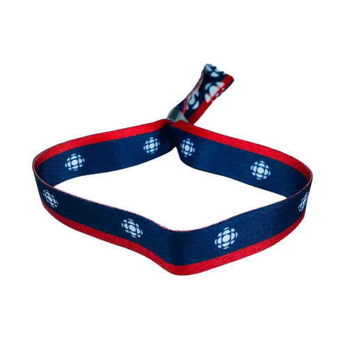Woven Wristband - Flag The Canadian Broadcasting Corporation - Canada - P1455