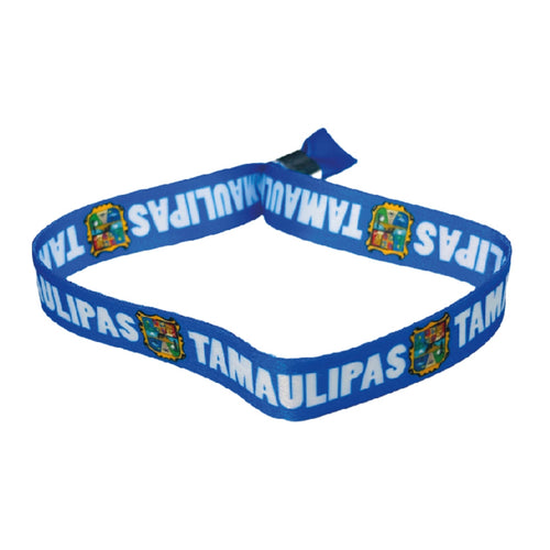 Woven Wristband - Shield of Tamaulipas - Mexico - P2613