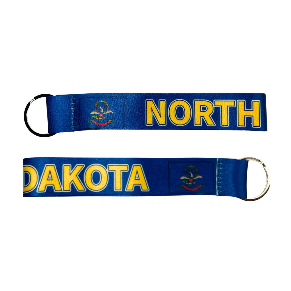 Wristlet Keychain - State Flag North Dakota - USA - K106