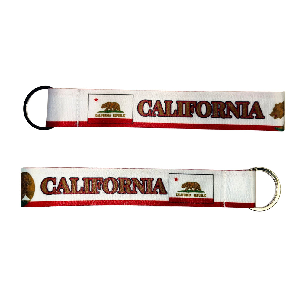 Wristlet Keychain - State Flag California - USA - K064