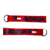 Wristlet Keychain - State Flag Georgia - USA - K069