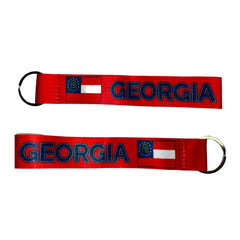 Wristlet Keychain - State Flag Georgia - USA - K069