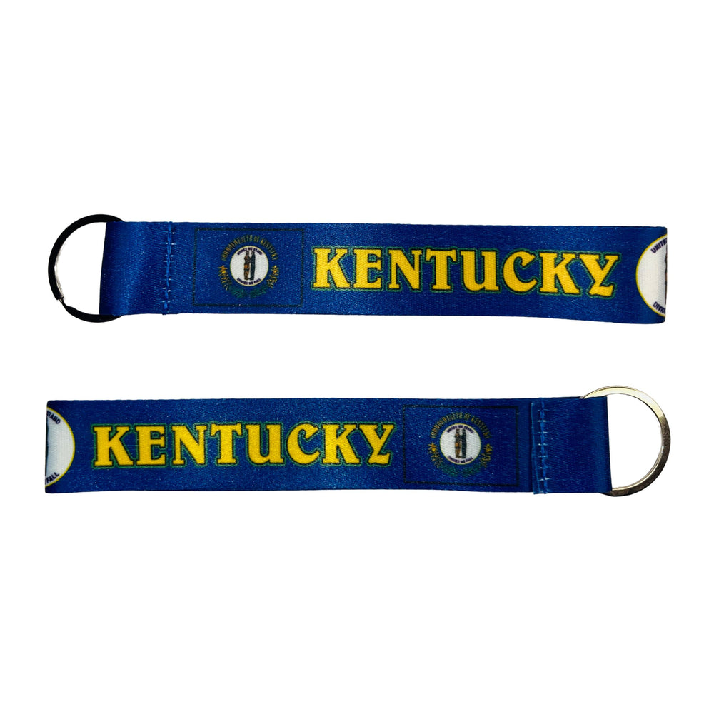 Wristlet Keychain - State Flag Kentucky - USA - K076