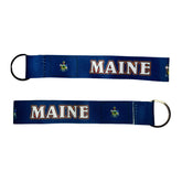 Wristlet Keychain - State Flag Maine - USA - K089