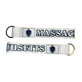 Wristlet Keychain - State Flag Massachusetts - USA - K091