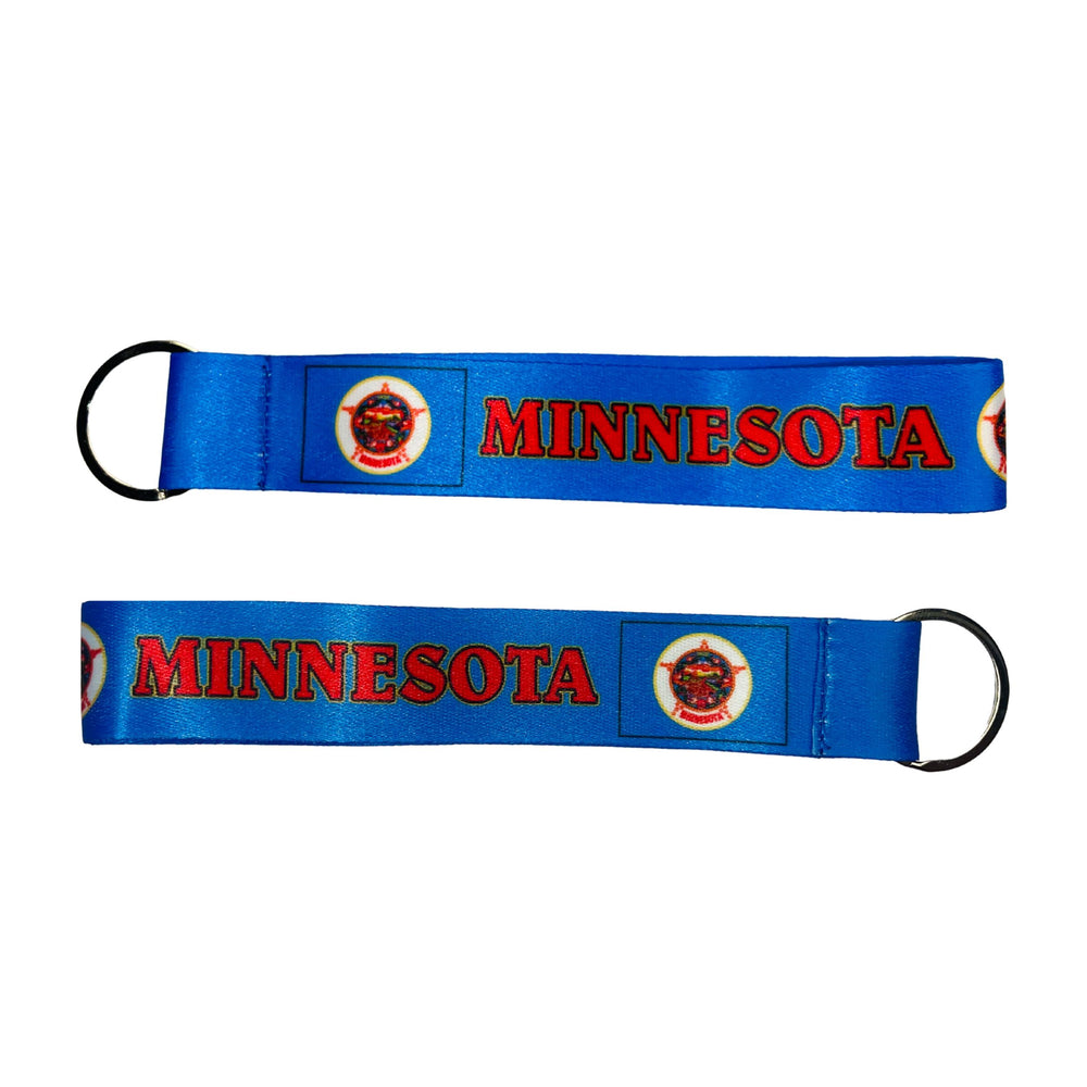 Wristlet Keychain - State Flag Minnesota - USA - K077
