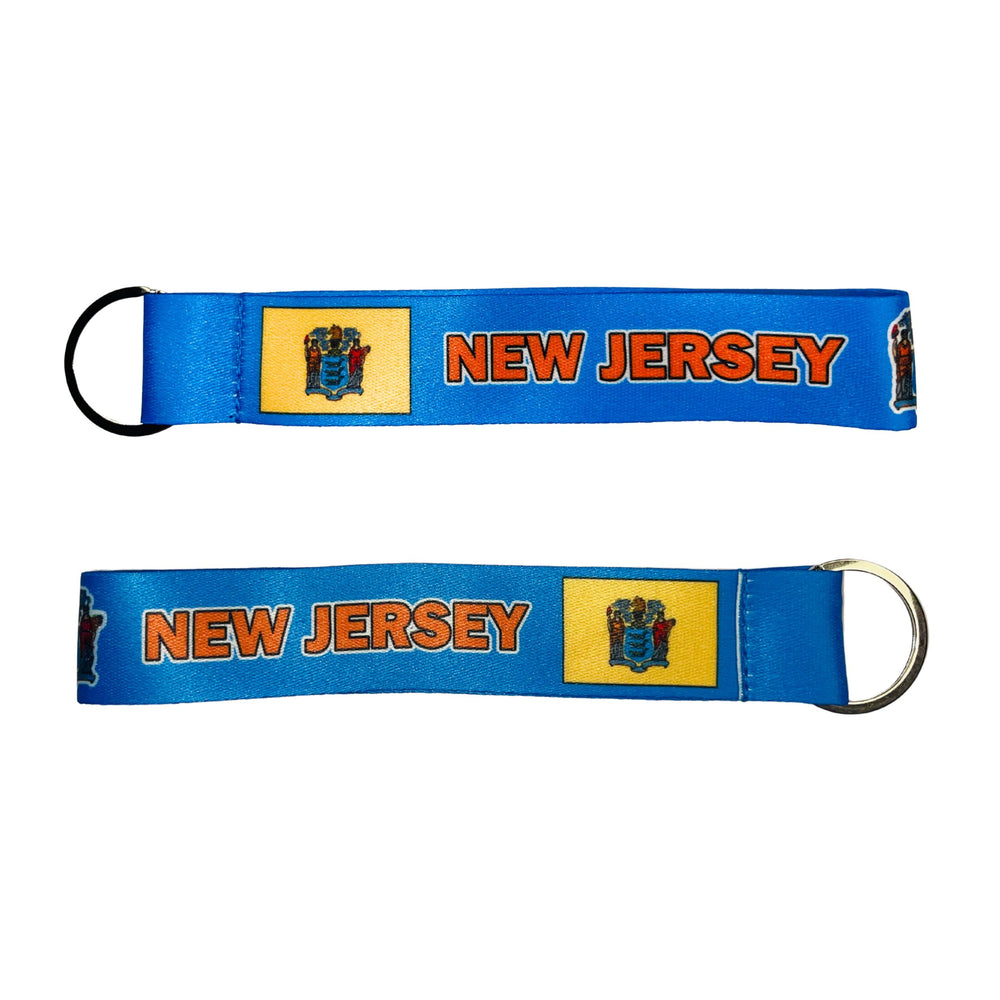 Wristlet Keychain - State Flag New Jersey - USA - K085