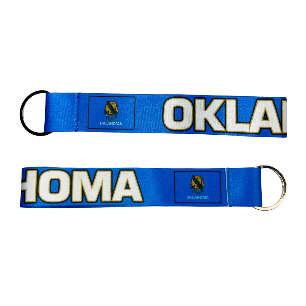 Wristlet Keychain - State Flag Oklahoma - USA - K108