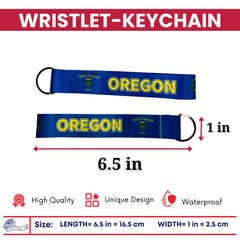 Wristlet Keychain - State Flag Oregon - USA - K109