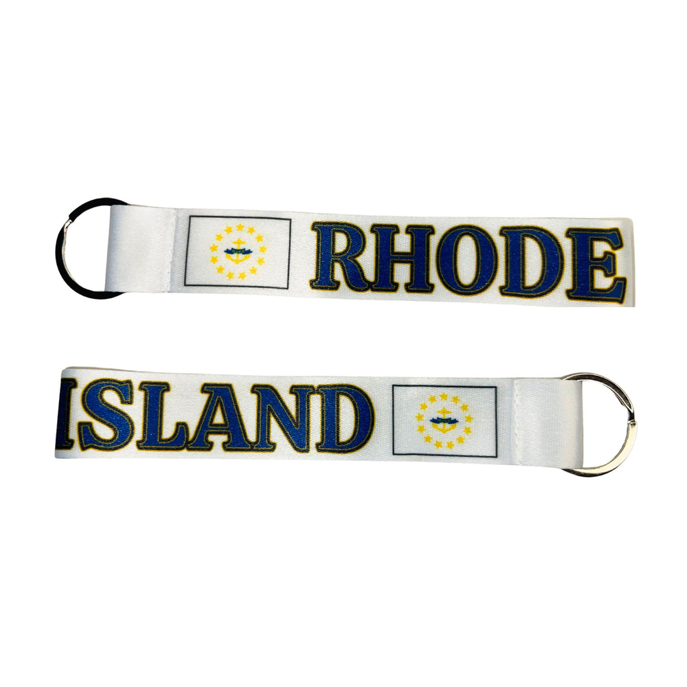 Wristlet Keychain - State Flag Rhode Island - USA - K093