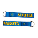 Wristlet Keychain - State Flag South Dakota - USA - K095