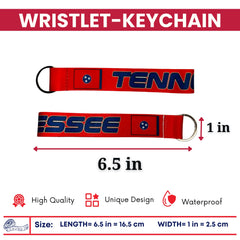 Wristlet Keychain - State Flag Tennessee - USA - K097